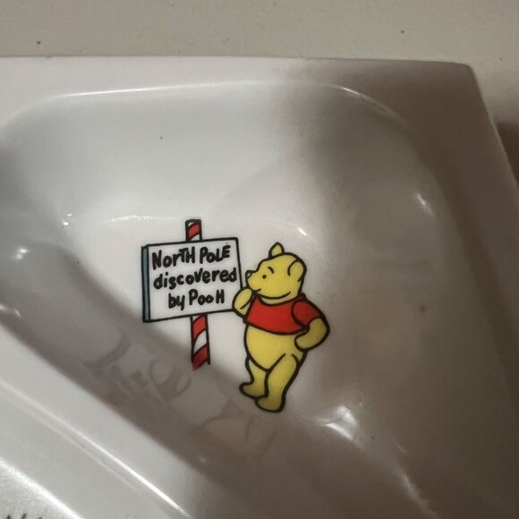 Vintage 1964 Disney Winnie The Pooh Electric Warming Plate With Divider Sections - Picture 6 of 9